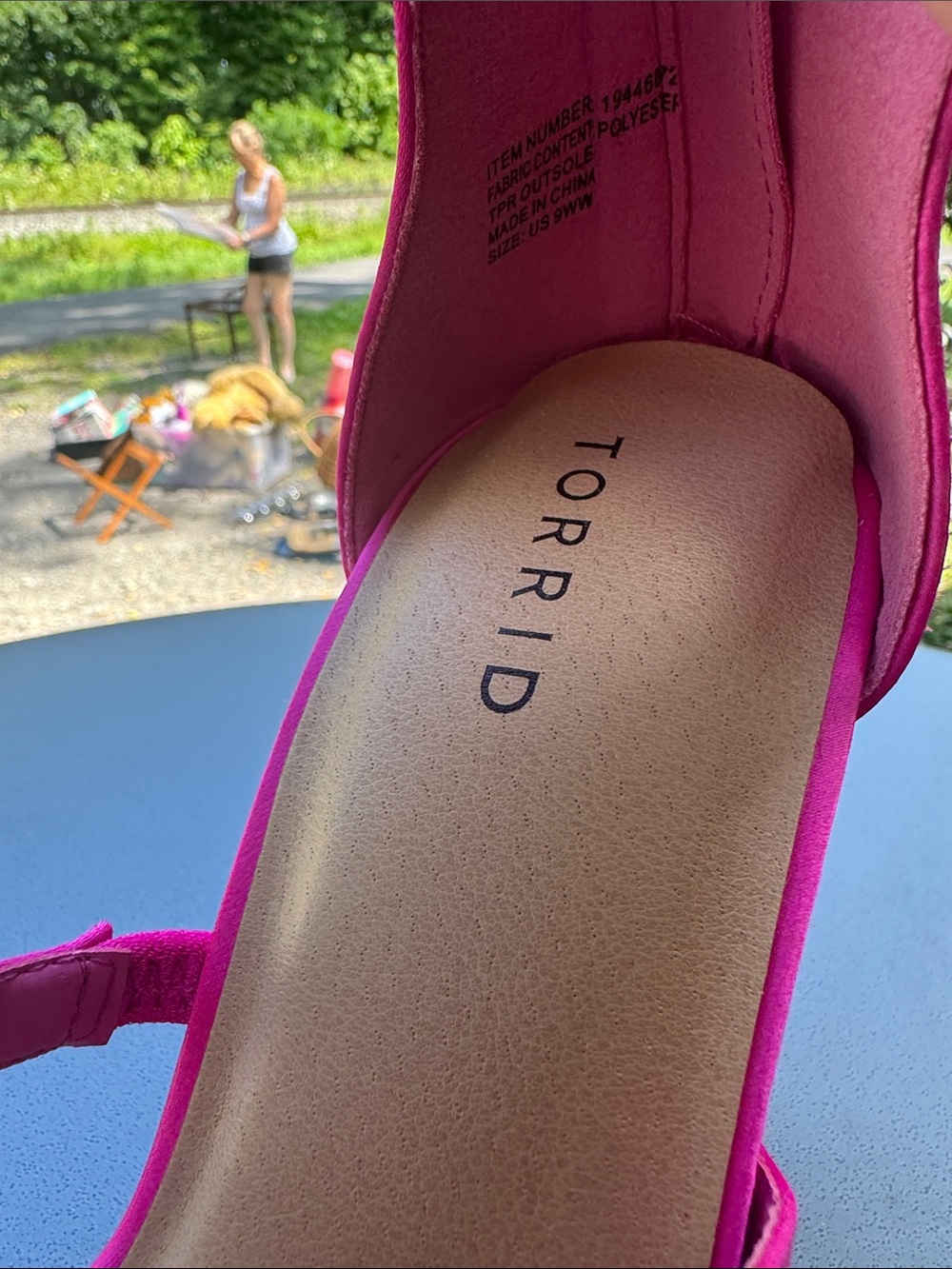 torrid Hot Pink Strappy Platform Heels - Picture 2 of 4